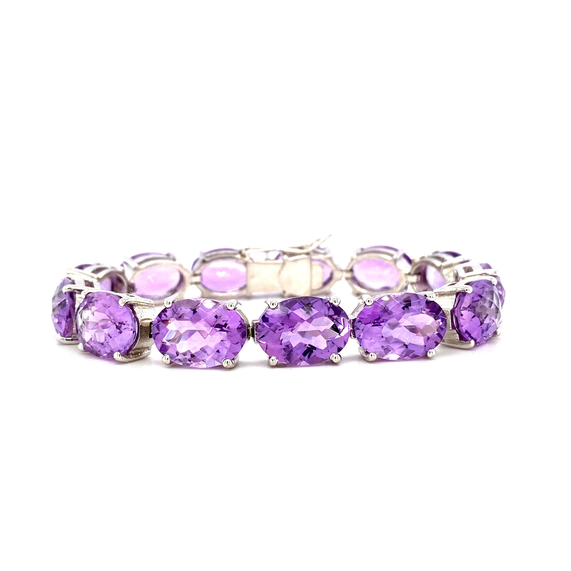 Amethyst Bracelet in .925 Sterling Silver - KSD 46400-0