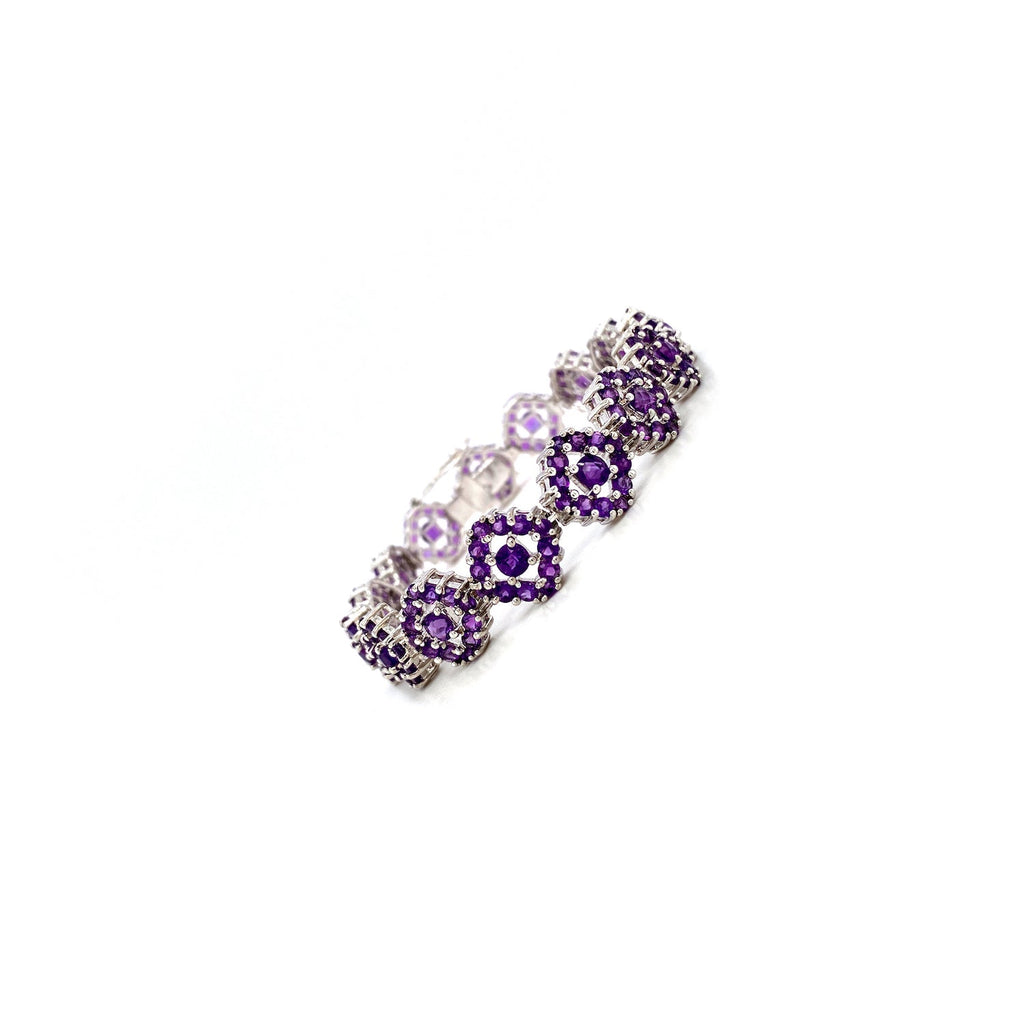 Amethyst Bracelet in .925 Sterling Silver - KSD 4169-1