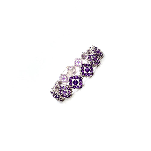 Amethyst Bracelet in .925 Sterling Silver - KSD 4169-1