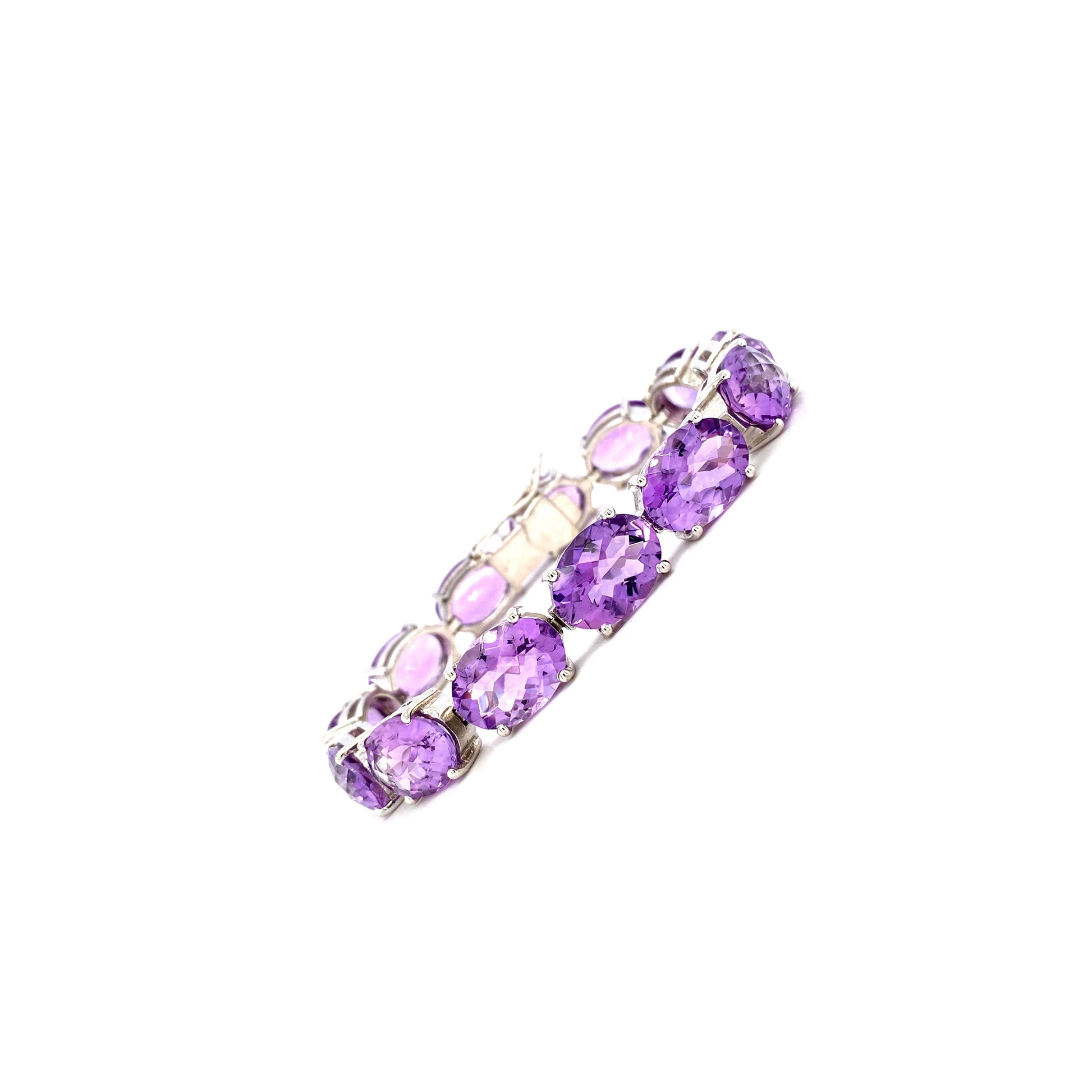 Amethyst Bracelet in .925 Sterling Silver - KSD 46400-1