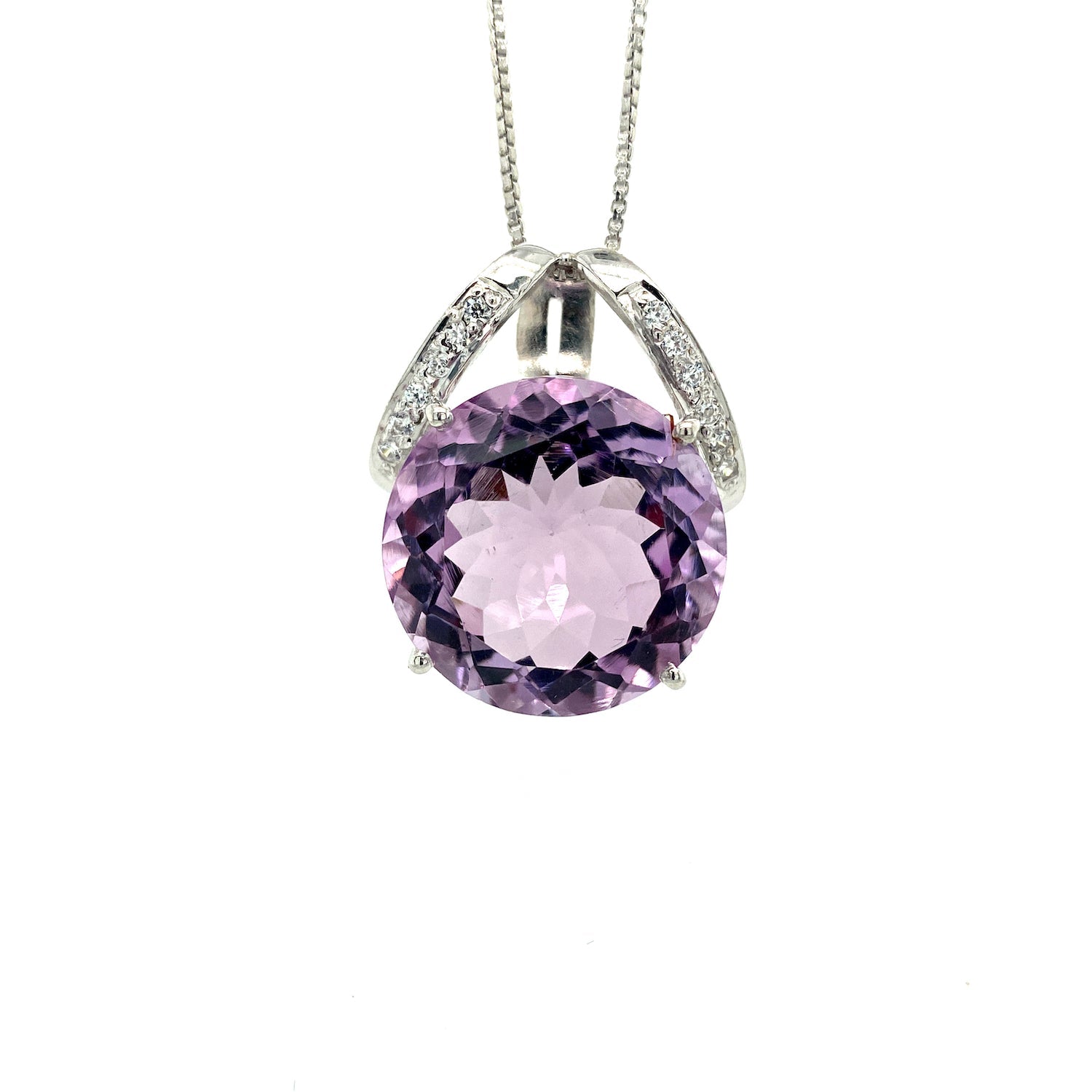 Amethyst Pendant in .925 Sterling Silver - KSP 3297-0