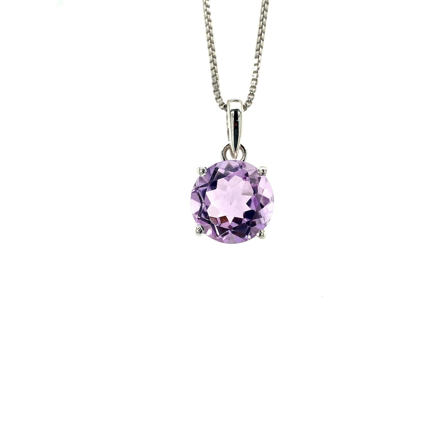 Amethyst Pendant in .925 Sterling Silver - KSP 33656-0