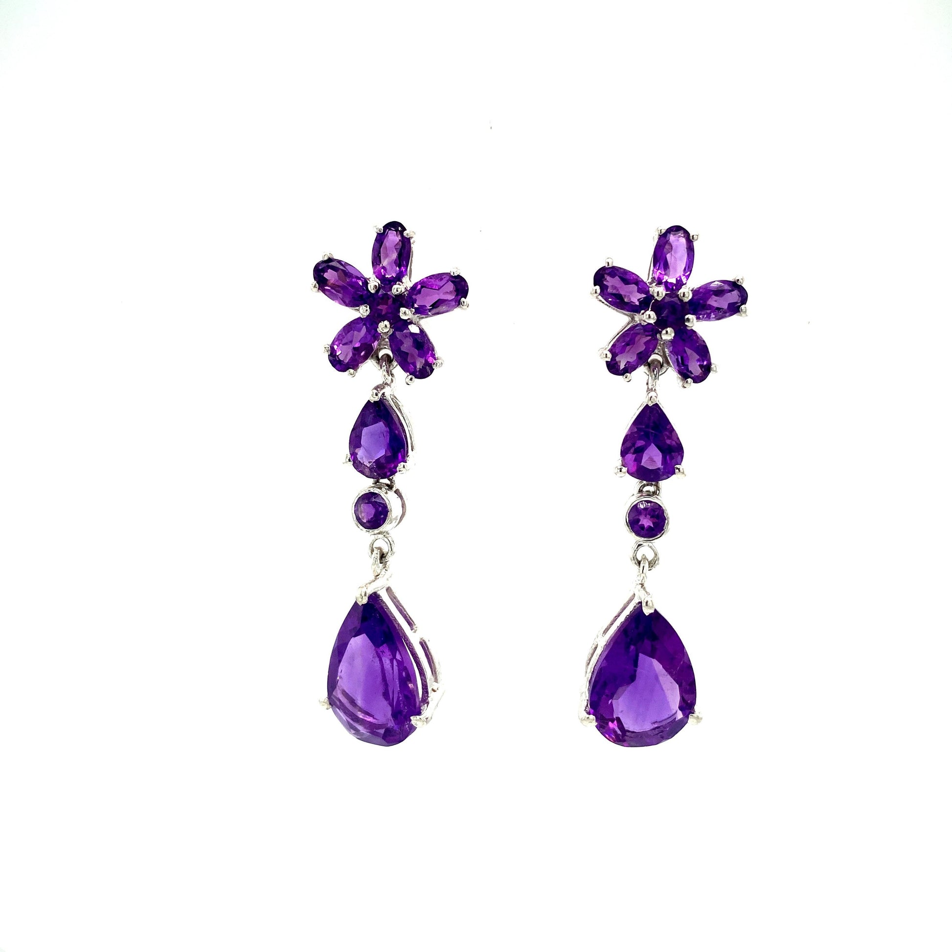 Amethyst Earring in .925 Sterling Silver - KST 51767-0