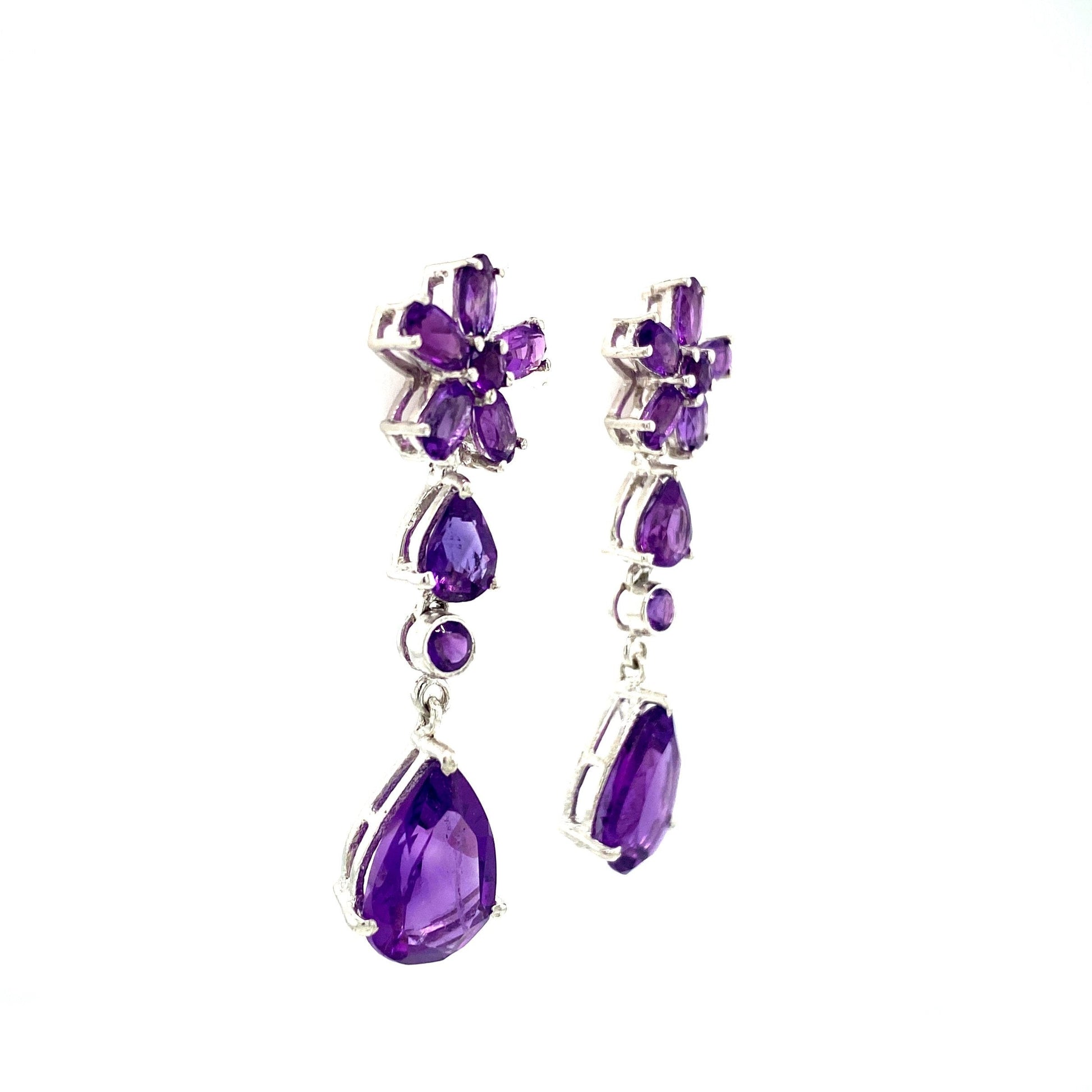 Amethyst Earring in .925 Sterling Silver - KST 51767-1