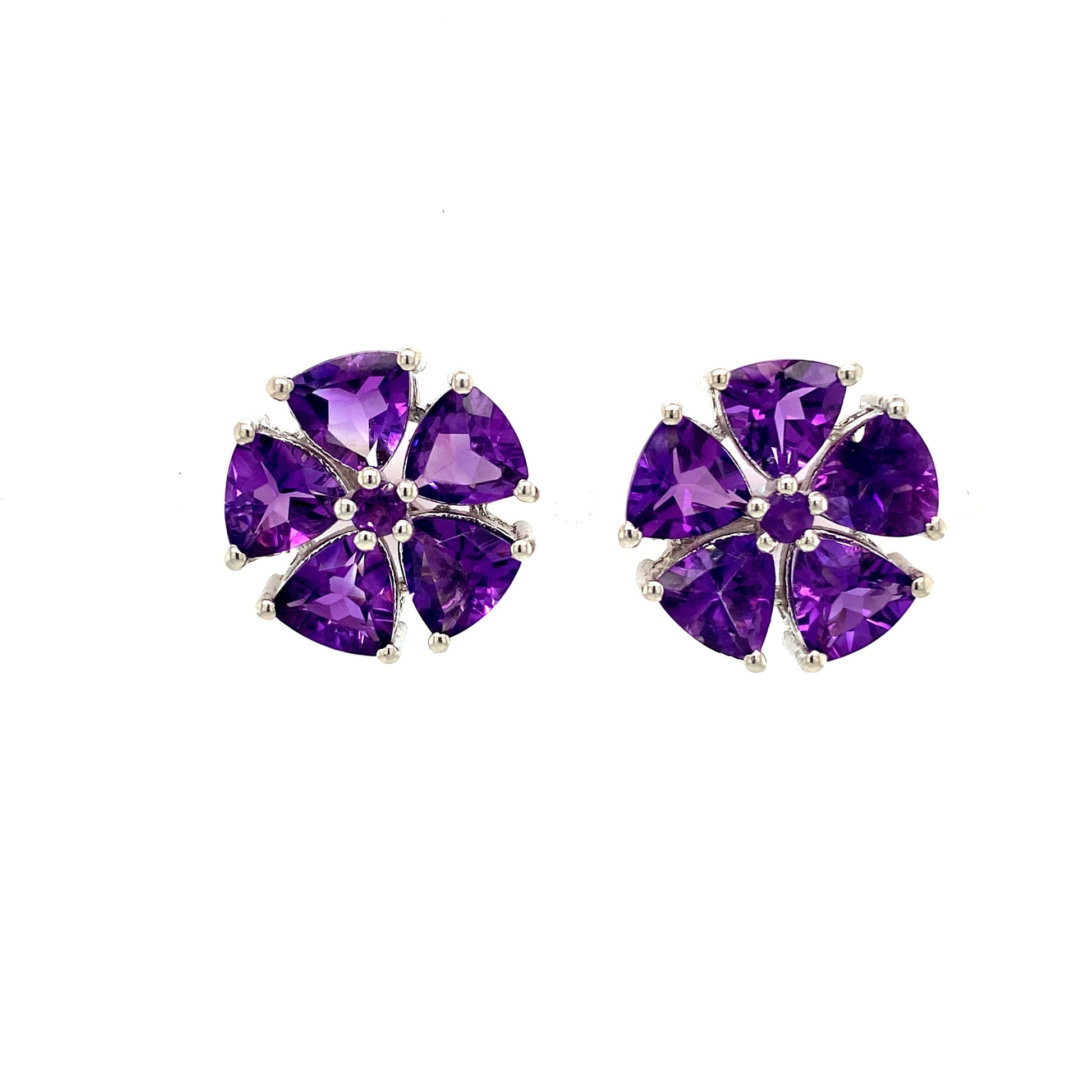 Amethyst Earring in .925 Sterling Silver - KST 52950-0