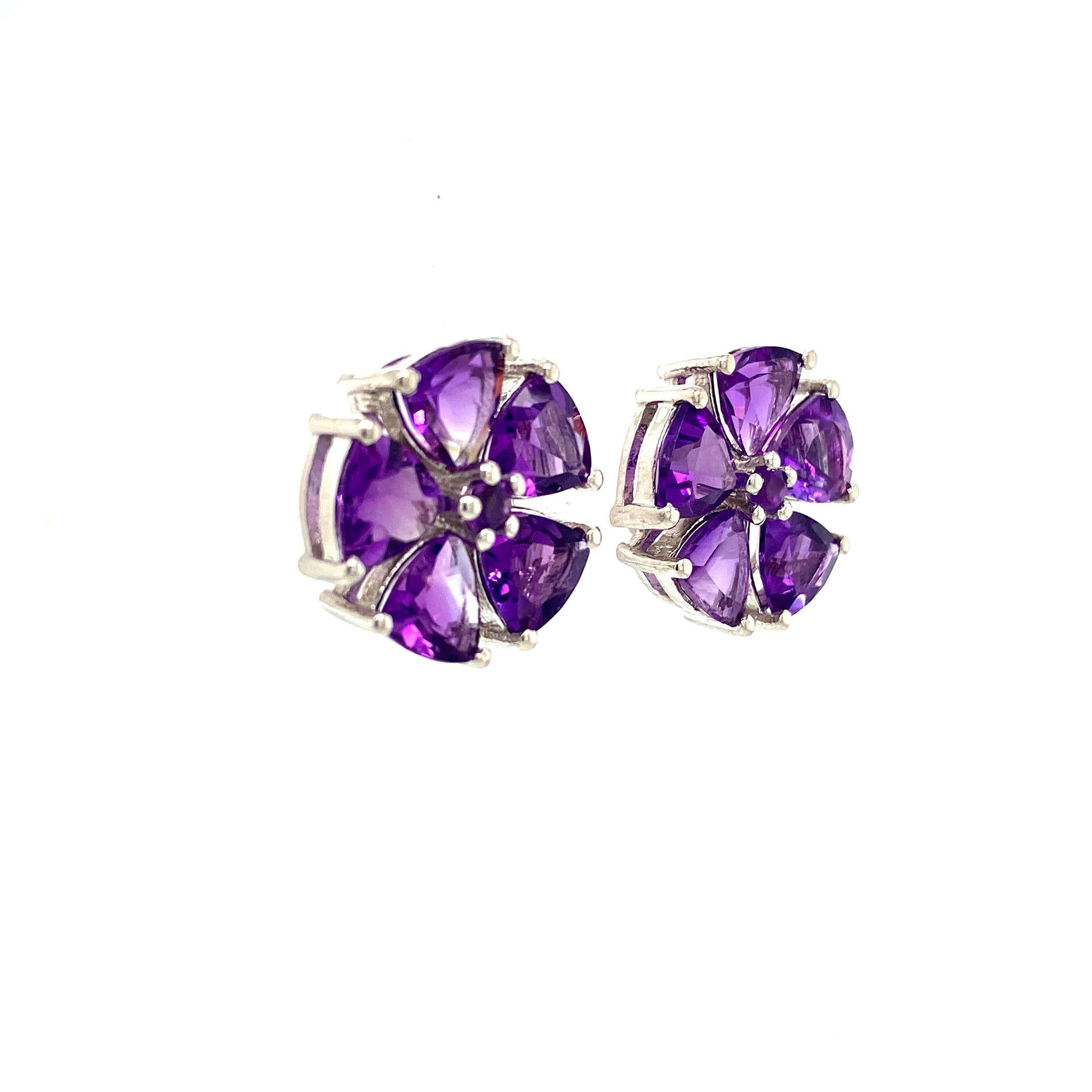 Amethyst Earring in .925 Sterling Silver - KST 52950-1