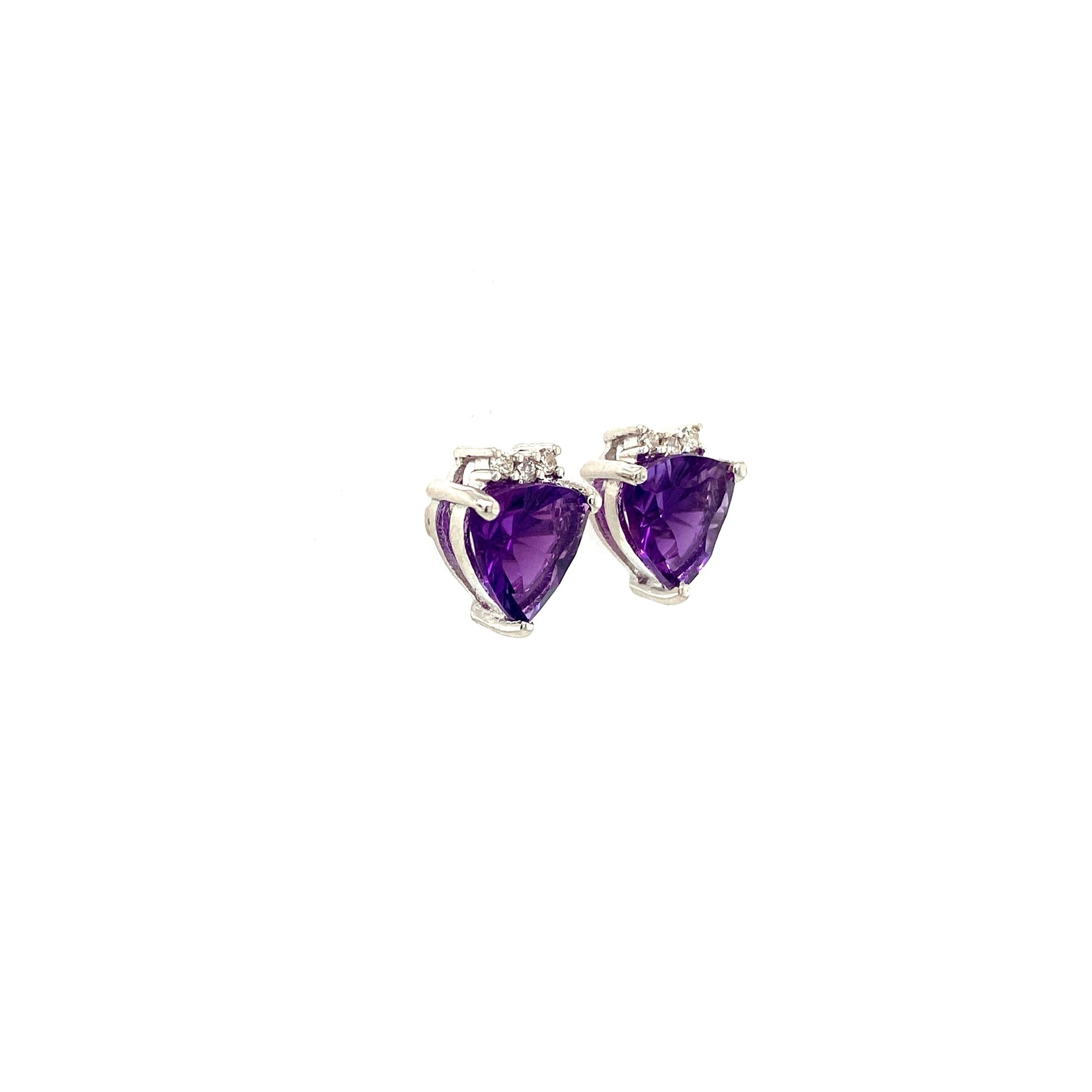 Amethyst Earring in .925 Sterling Silver - KST 53245-1