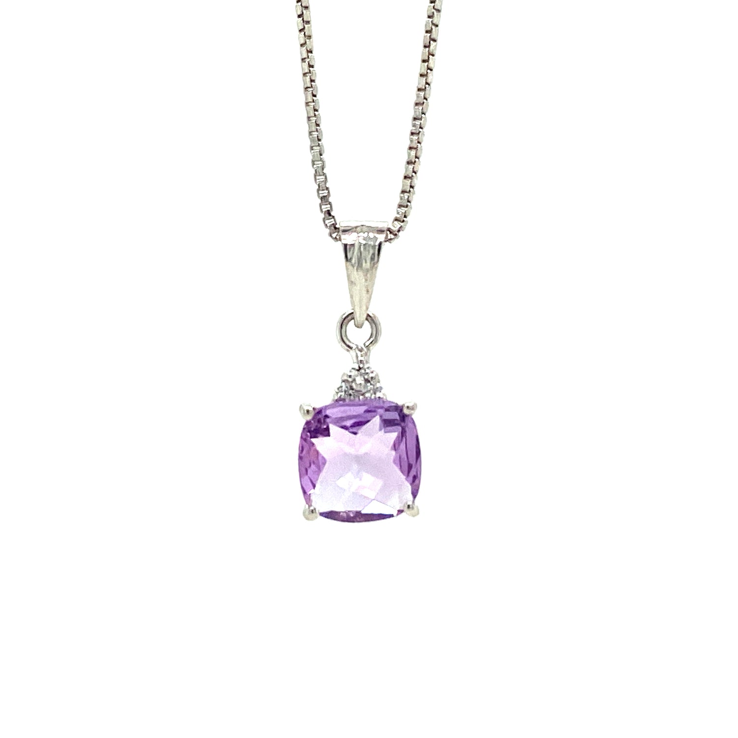 Amethyst Jewellery Set in .925 Sterling Silver - KSS 60419-2